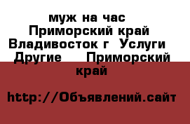 муж на час - Приморский край, Владивосток г. Услуги » Другие   . Приморский край